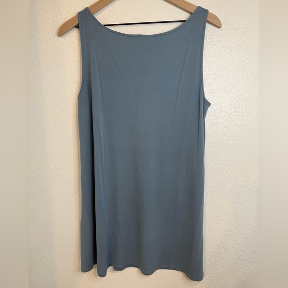 Eileen Fisher Organic Linen Crepe Shimmer Cardigan with Silk Tank Medium - Picture 8 of 14